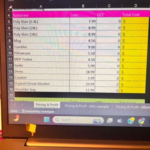 Craft Pricing Calculator Excel Program