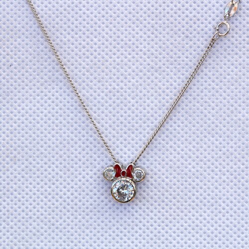 Mickey Mouse Necklace for Women Sterling Silver Cute Disney - Etsy