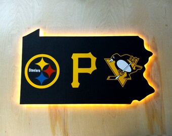 J124R Pittsburgh Steelers Helmet For Man Cave Game Room Display Light Sign 