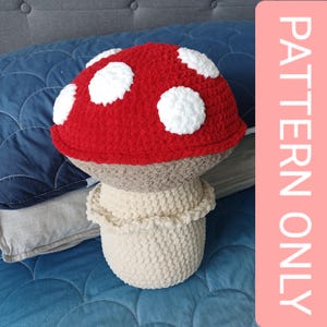 Crochet Mushroom Pillow Amigurumi Plush Pattern