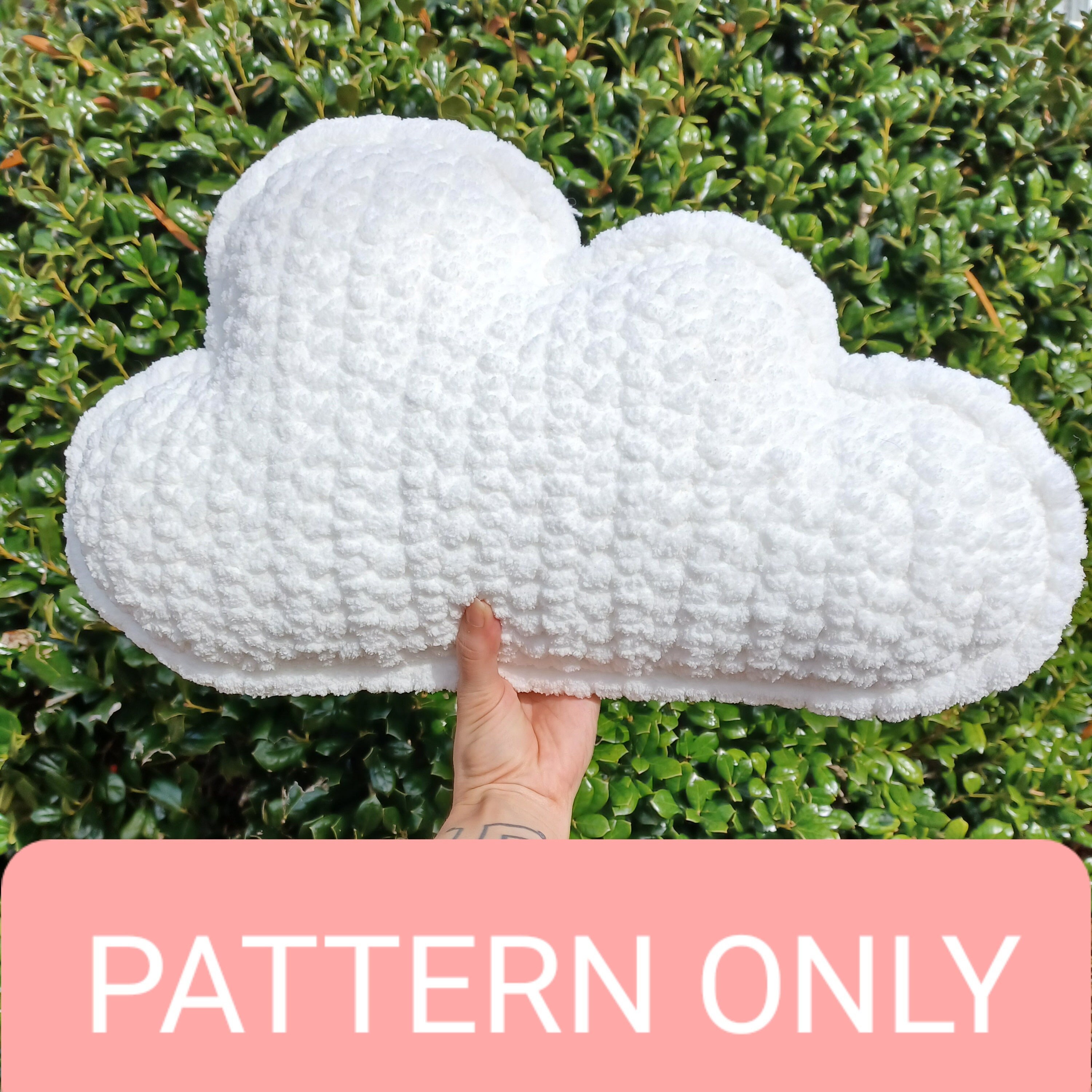 Crochet Cloud Pillow Amigurumi Plush Pattern Etsy