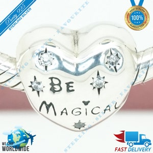Wees magische charme, Love Heart Bead > Past bij Europa Armband > S925 Sterling Zilver > Volledig gestempeld > NIEUW