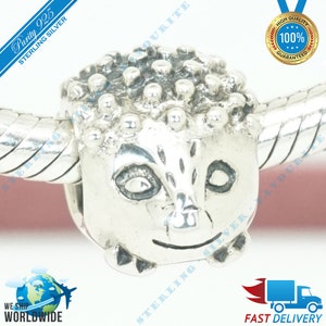 Hedgehog Charm, Animal Bead > Past bij Europa Armband > S925 Sterling Zilver > Volledig gestempeld > NIEUW