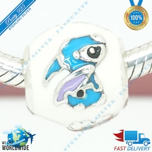 Lilo en Stitch Charm, Familie, Vrienden, Vriendschap Kraal > Past bij Europa Armband > S925 Sterling Zilver > Volledig gestempeld > NIEUW