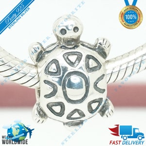 Turtle Charm, Animal Bead > Past bij Europa Armband > S925 Sterling Zilver > Volledig gestempeld > NIEUW