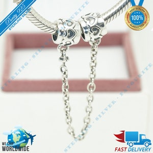 2020 Limited Edition Heart Safety Chain, Beauty Bead > Past bij Europa Armband > S925 Sterling Zilver > Volledig gestempeld > NIEUW