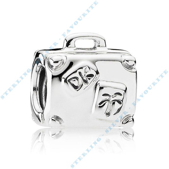 Suitcase Charm Travel Bag Bead Fits 