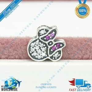 Minnie Mouse Icon Locket Petite Charm, Friends, Red Clear CZ Tiny Bead > Past op Europa drijvende medaillons > S925 Sterling Zilver, volledig gestempeld