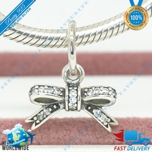Boog ketting hanger charme, schoonheid kraal > past bij Europa armband > S925 sterling zilver > volledig gestempeld > NIEUW
