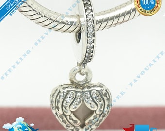 Charm pendentif ailes d'ange, perle de beauté > Compatible avec un bracelet Europe > Argent sterling S925 > Entièrement estampé > NOUVEAU