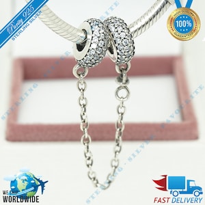 Inspiratie Veiligheidsketting, Beauty Bead > Past bij Europa-armband > S925 sterling zilver > Volledig gestempeld > NIEUW