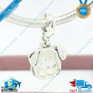 Mijn huisdier hond hanger charme, poot, beste vriend, dierenvriend bungelkraal > past bij Europa armband > S925 sterling zilver > volledig gestempeld > NIEUW