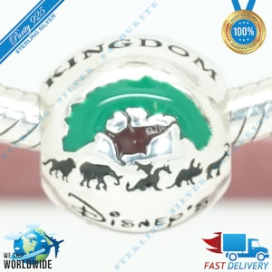 Animal Kingdom Theme Park Charm, Holiday Bead > Past bij Europa Armband > S925 Sterling Zilver > Volledig gestempeld > NIEUW