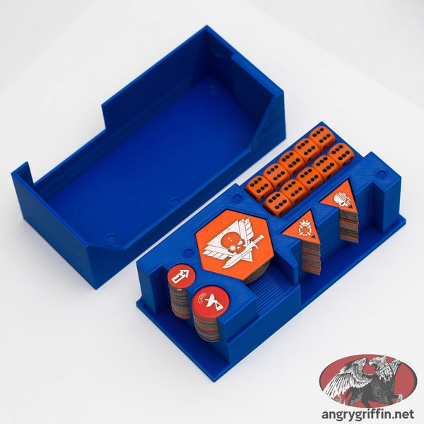 Compact Dice and Token Holder for Kill Team 2021, Into The Dark etc. - Magnet Ready