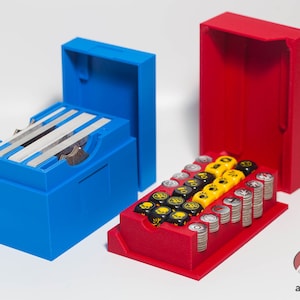 Separate Token / Würfel und Kartenbox STLs passend zu Necromunda Ash Wastes - Magnet bereit, 3D druckbar