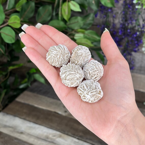 Small Size Desert Rose Crystal Specimen, Miniature Desert Rose, Gypsum, Chakra Healing, Pocket-Sized, Cleansing, Purifying