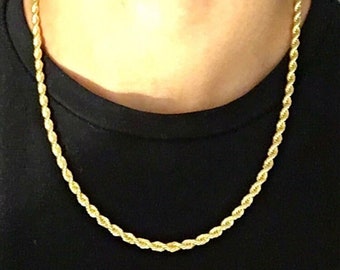 Gold Chain 14k Gold Rope Chain 20in 4mm 