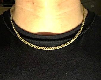 4mm Cuban Chain - Etsy Australia