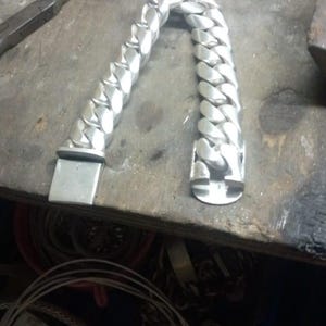 Heavy 999 Solid Silver Bracelet, 20mm Curb Chain, Handmade Jewelry 10 Inches