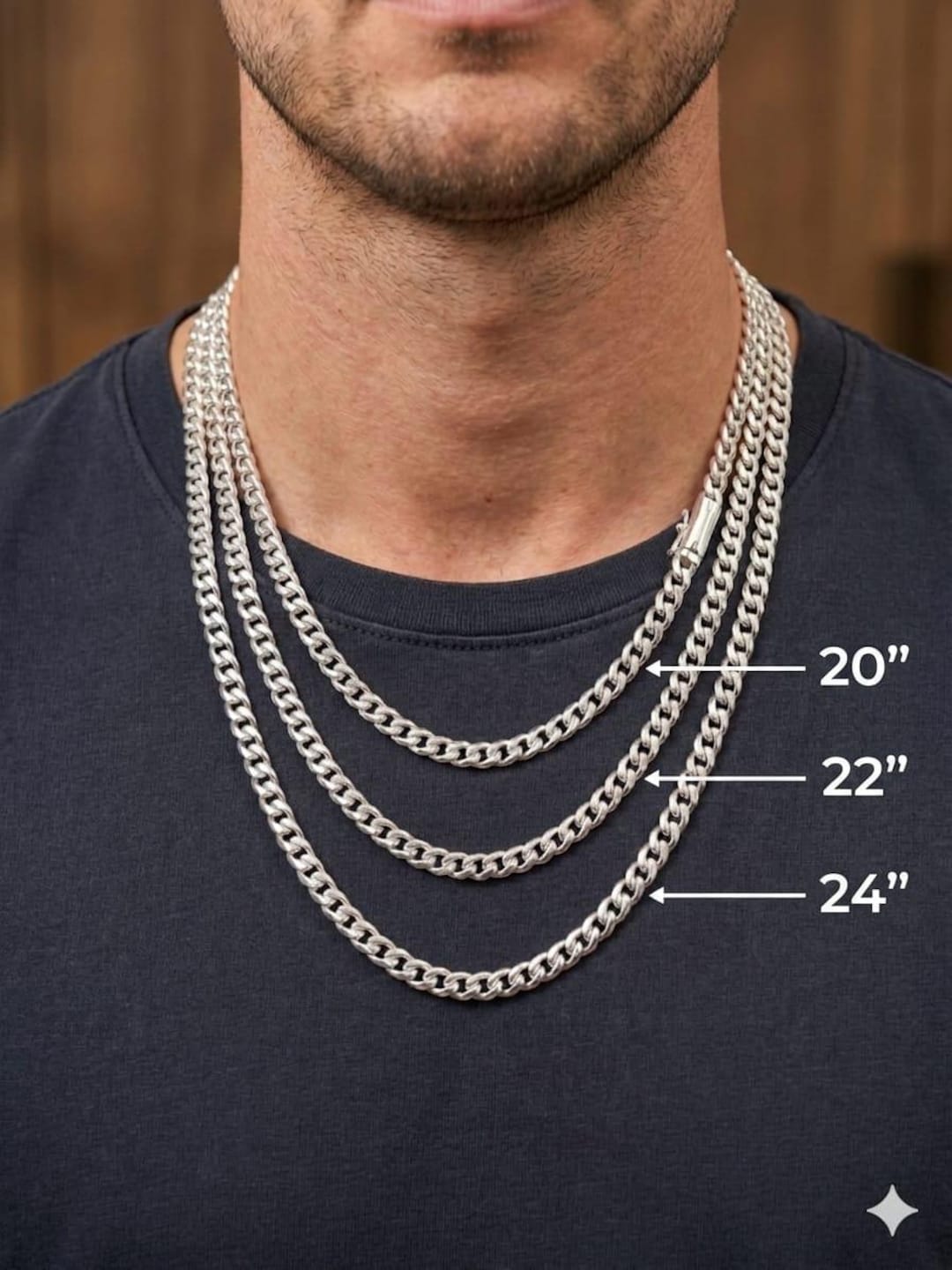 6 Mm 999 Pure Silver Curb Chain Necklace - 6mm Handmade - Etsy