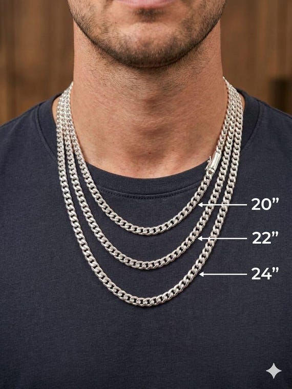 6 Mm 999 Pure Silver Curb Chain Necklace - 6mm Handmade - Etsy