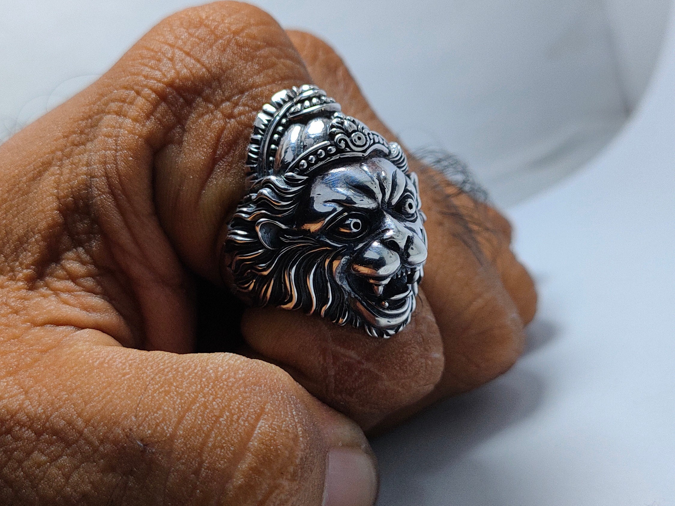 Narasimha swamy silver rings sale