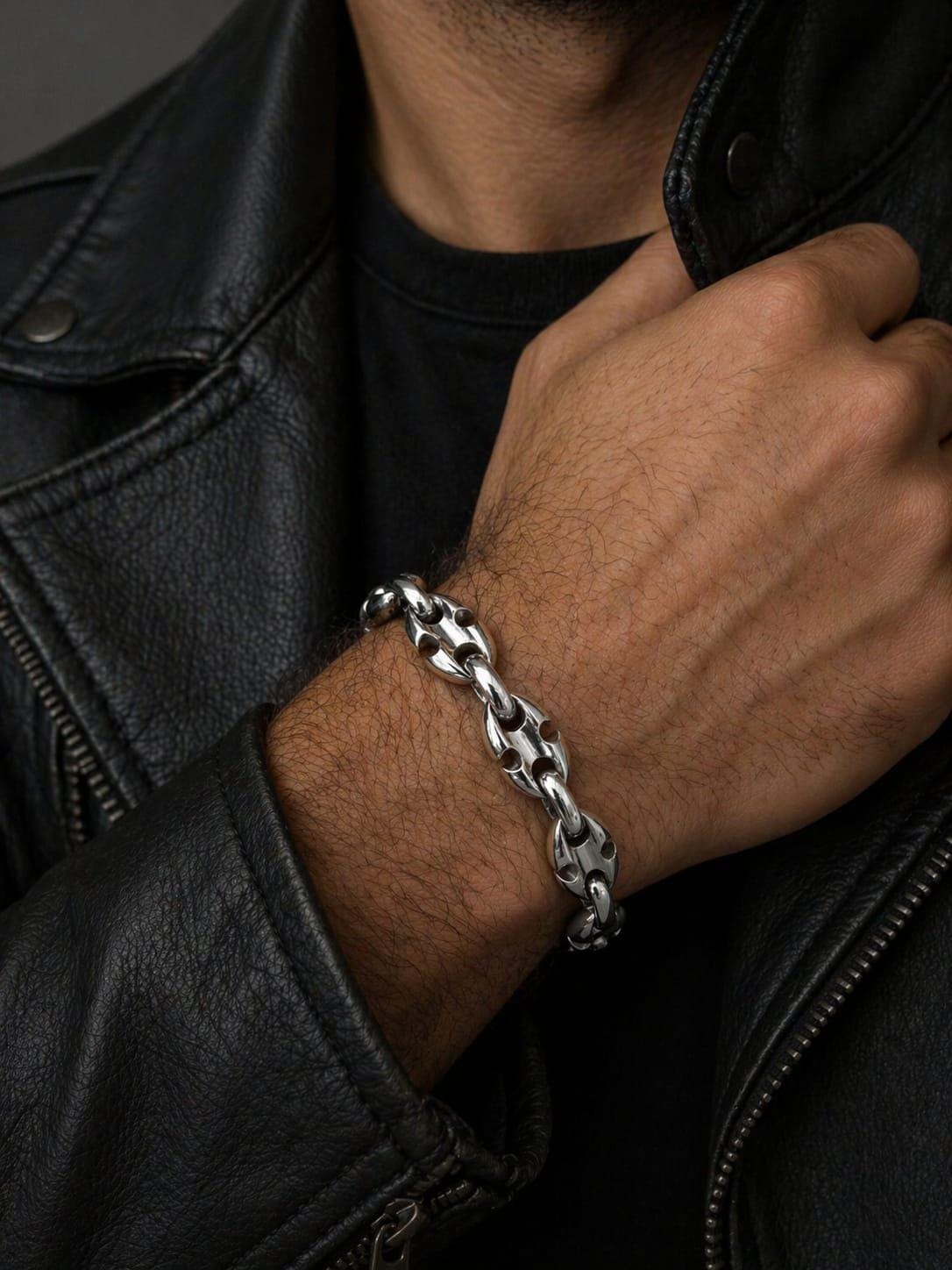 999 Pure Silver Anchor Bracelet, Heavy Gothic Chain for Men - Etsy UK