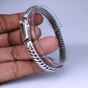 999 silver chain, woven snake bracelet, handmade jewelry, Custom engraving. image 5