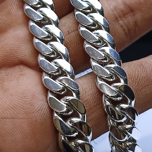 12 mm kinketting, 999 zilveren ketting, zilveren herenketting,