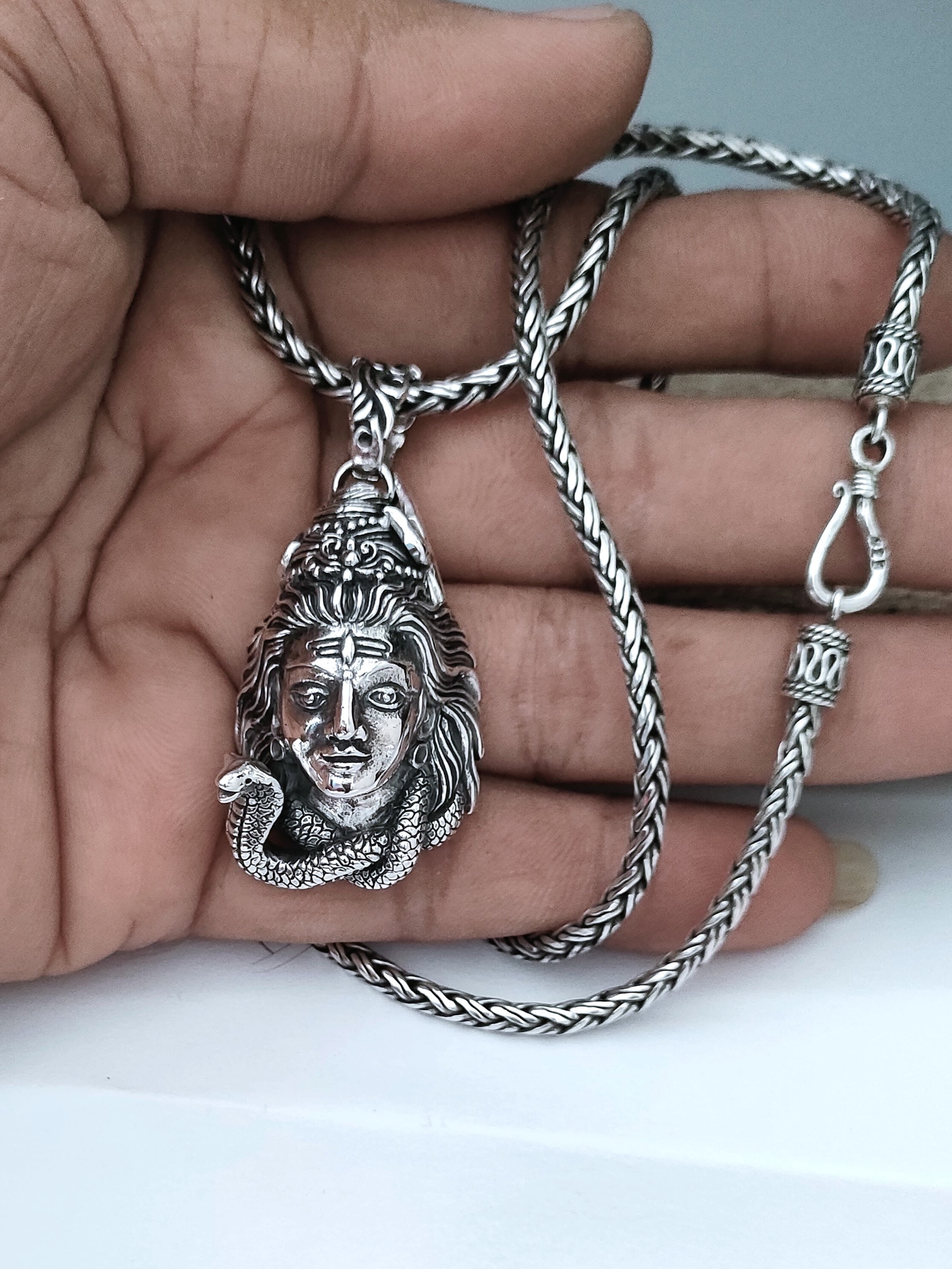 Lord Shiva colgante Shiva collar hindú joyería hecha a Etsy México