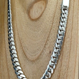 Herren 999 Pure Silver Panzerkettenhalskette - Bali Handmade