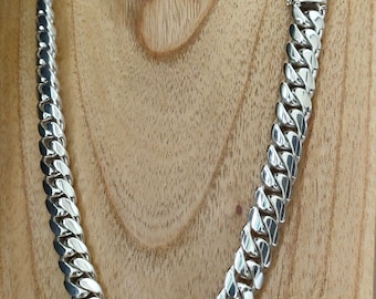 Men silver Necklace, 999 pure solid silver, Chains silver necklace,