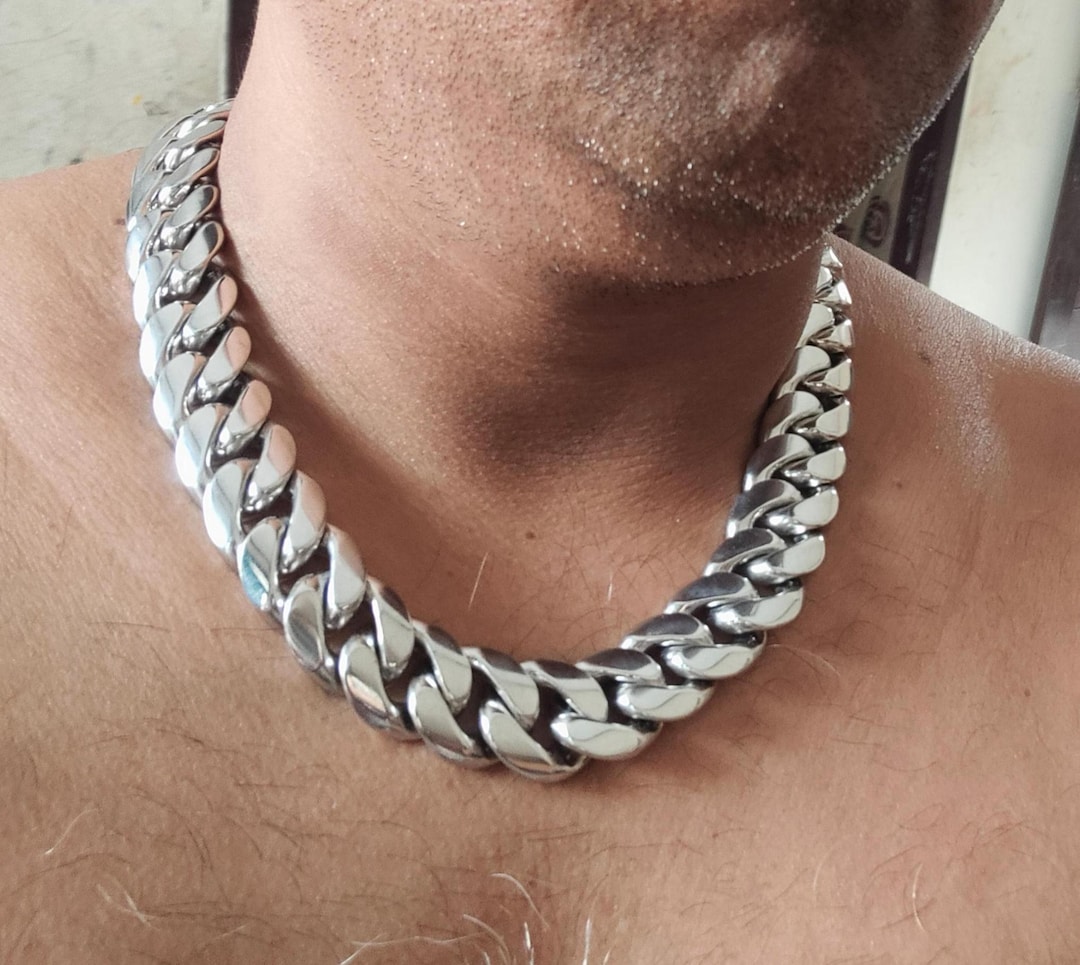 Handmade 999 Silver Curb Chain Necklace: Heavy Chunky Link - Etsy