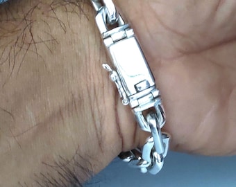 Handmade 999 Silver Anchor Bracelet - Heavy Chain for Men - Etsy