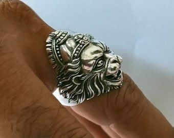 Narasimha ring, Hindu jewelry, handmade gifts.