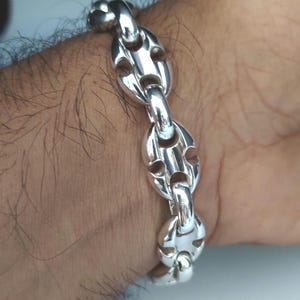 Mens Anchor Bracelet, Chain Bracelet, gothic jewelry, gift for mens.