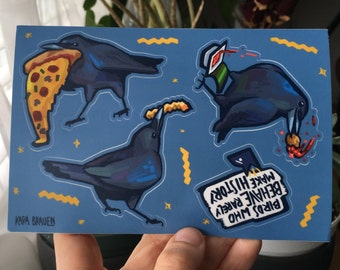 Bad Birds Vinyl Sticker Sheet