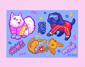 Diva Dogs Vinyl Sticker Sheet