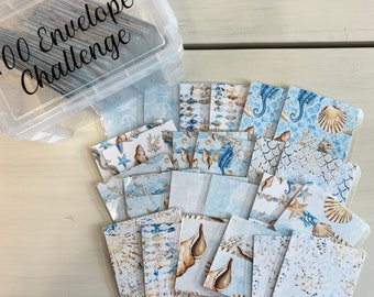 5K Savings Challenge Kit | Money Saving Challenge | 100 Envelope Challenge | 100 Cash Envelope Box | 100 Envelope Challenge Kit