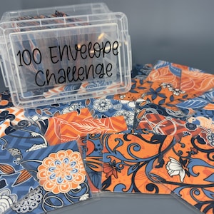 10K Savings Challenge Kit | Money Saving Challenge | 100 Envelope Challenge | 100 Cash Envelope Box| 100 Envelope Challenge Kit
