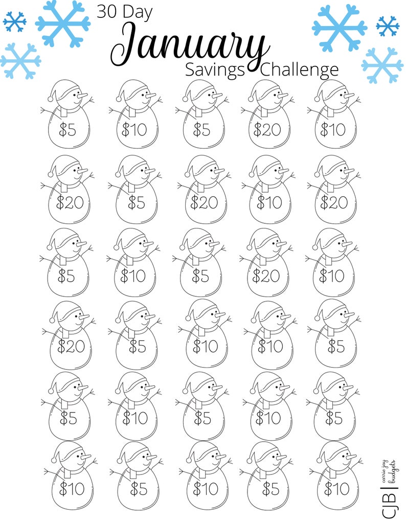 30 Day Money Savings Challenge for all 12 Months with Printable Cash Envelopes, Printable Budget Binder, Money Challenge, Budget Tracker image 2