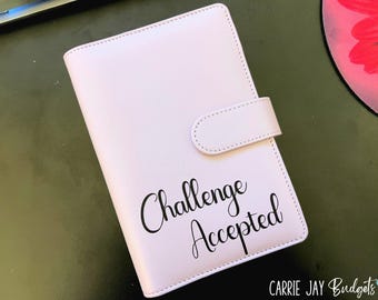 Budget Binder with Set of 5 Custom Cash Envelopes A6 Personalized Cash Stuffing