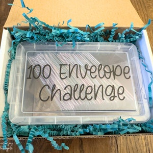 Savings Challenge Money Box | Money Saving Challenge | 100 Envelope Challenge | 100 Cash Envelope Box| 100 Envelope Challenge Kit