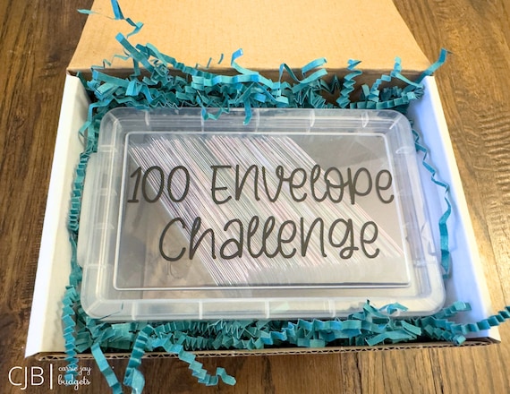 Boîte défi 100 enveloppes, défi d'économie d'argent