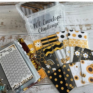 Savings Challenge Starter Set | Money Saving Challenge | 100 Envelope Challenge | 100 Envelope Savings Challenge | Set of 9 Savings Trackers