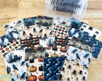 100 Envelope Challenge for Halloween Lovers | Gothic Money Saving Challenge | Cash Stuffing Envelopes | Money Savings Box