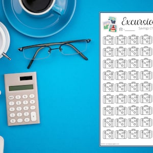 Cruise Savings Challenge for Excursions for A6 Budget Binder | Money Challenge | Vacation Savings Tracker | Cruise Savings