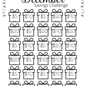 30 Day Money Savings Challenge for all 12 Months with Printable Cash Envelopes, Printable Budget Binder, Money Challenge, Budget Tracker image 8