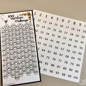 100 Envelope Challenge Box Money Saving Challenge 100 - Etsy