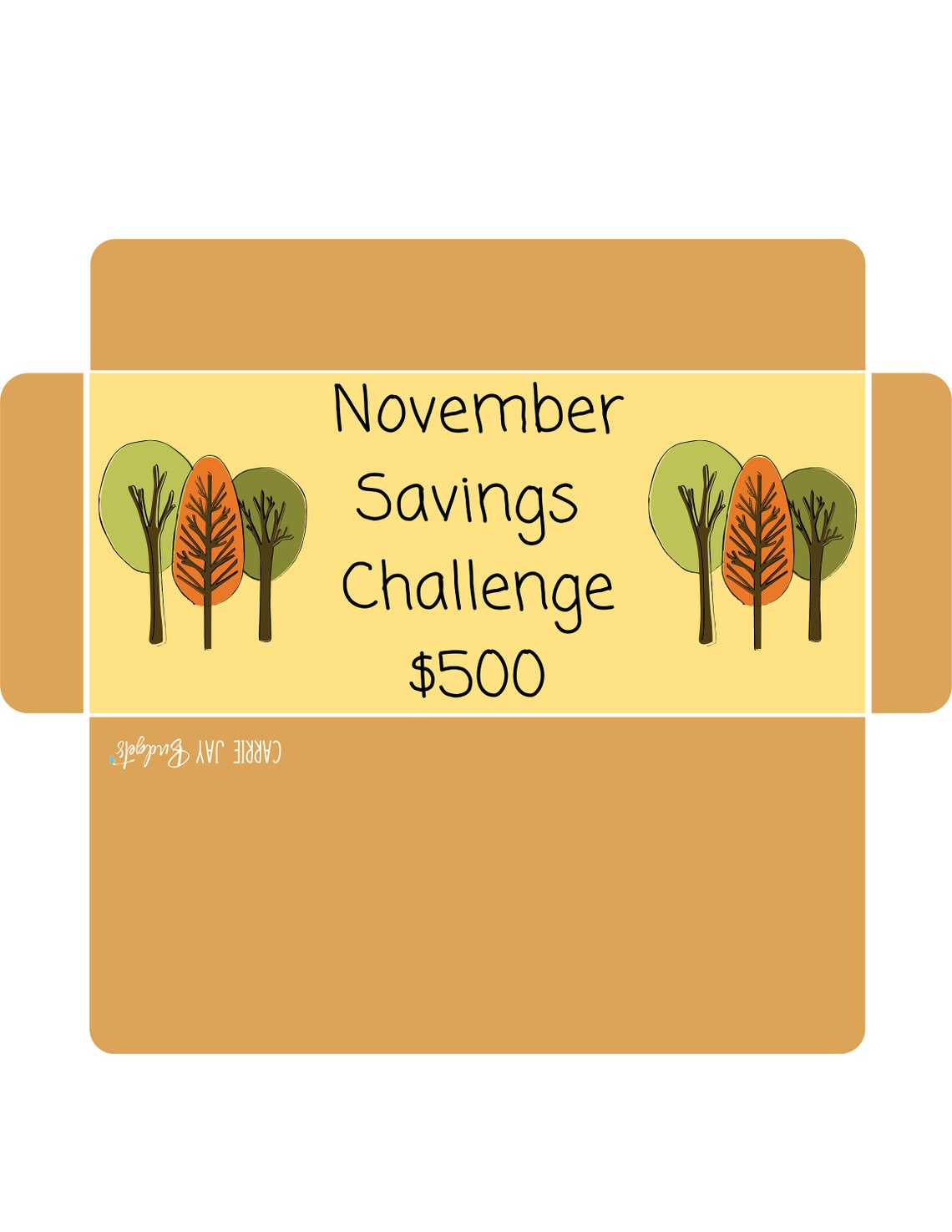30 Day November Savings Challenge Save 500 Budget Binder Etsy